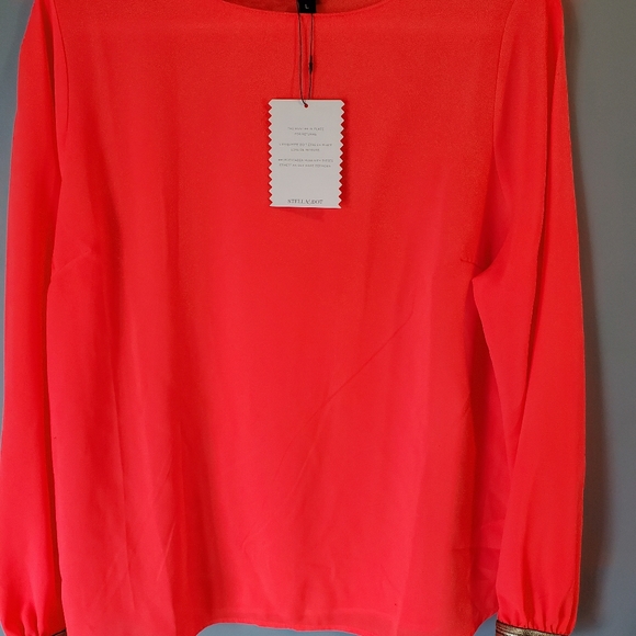 Neon Stella & Dot Blouse - Picture 2 of 4